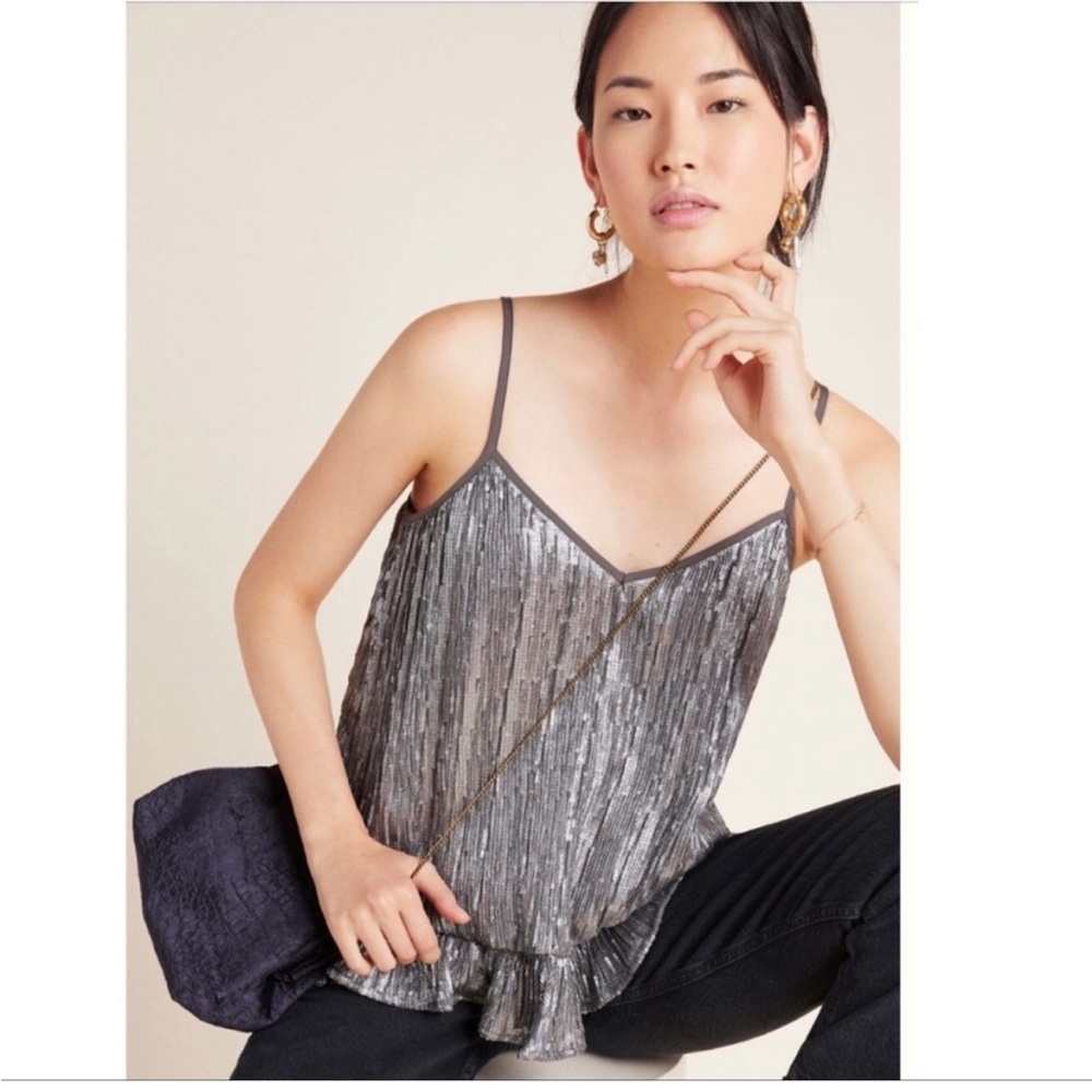 NWOT Anthropologie Amelie Sequin Cami